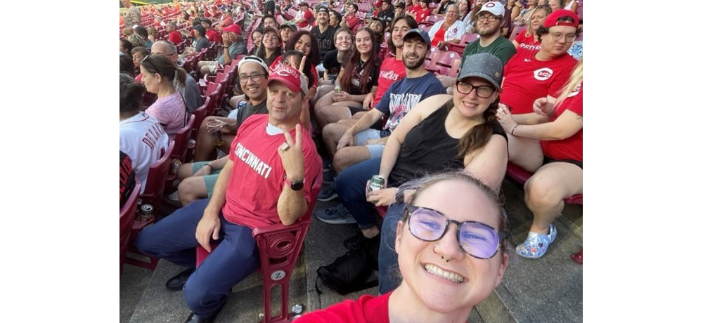 Group at Reds Game