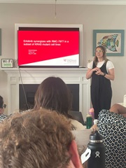 Rachel presenting at Emerald Isle