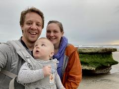 Bryce Owen and wife and child
