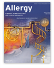 Cover of the journal Allergy, August 2022