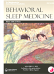 Cover of the journal Behavioral and Sleep Medicine, July 2023