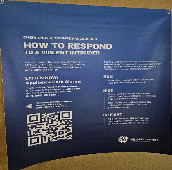 emergency response sign