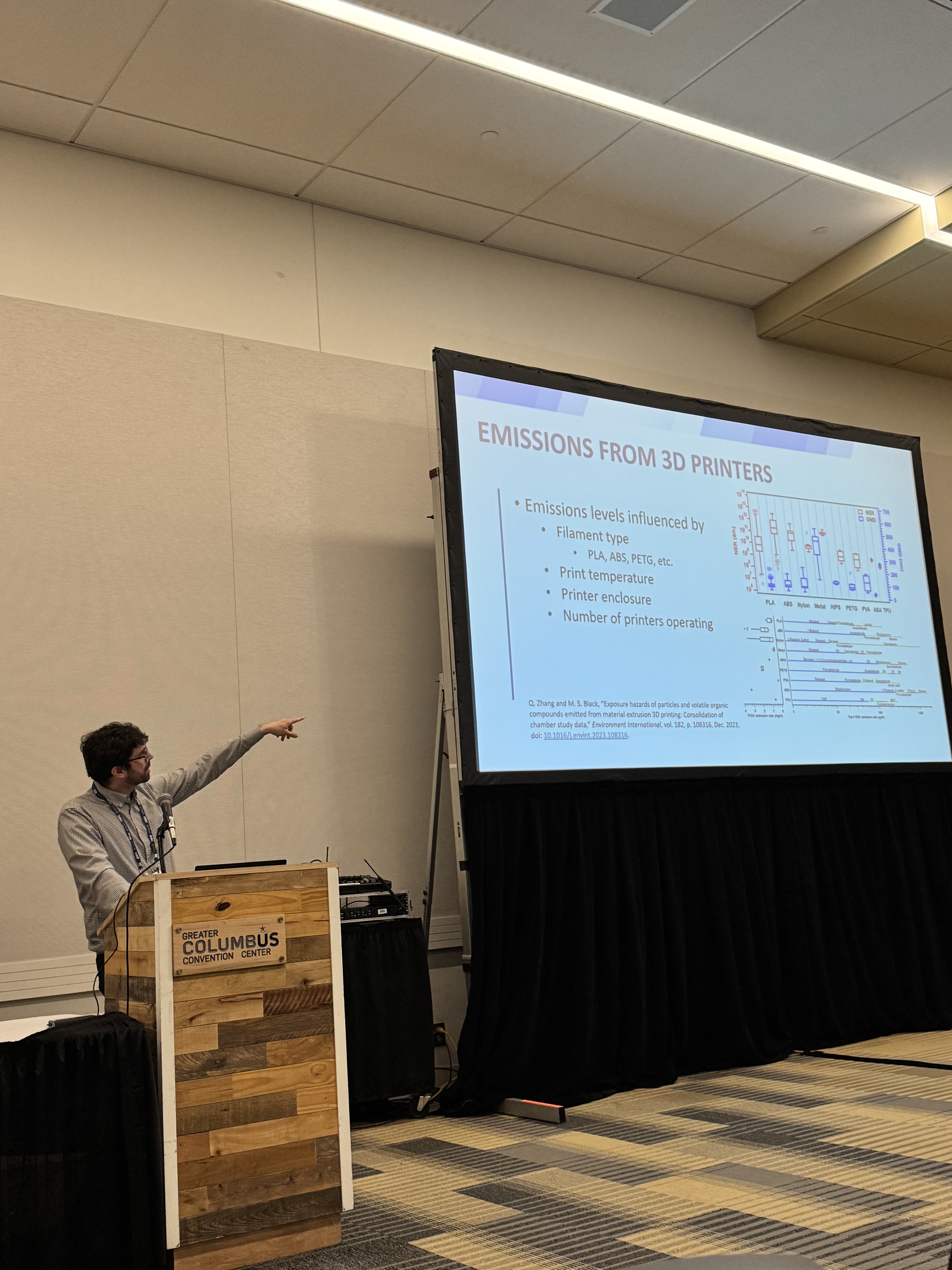 Dr. Justin Morrow presenting his session 