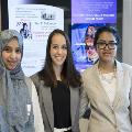 MPH Gamma Rho Honor Society students Banan Alamoudi, Alexa Gudelsky, and Jabeen Taiba helped organized the event.