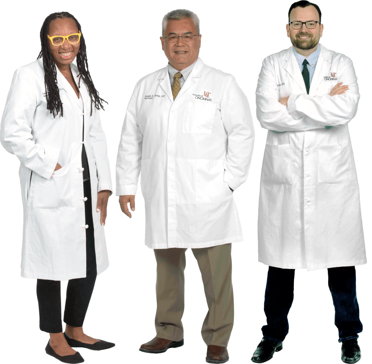 Three doctors standing