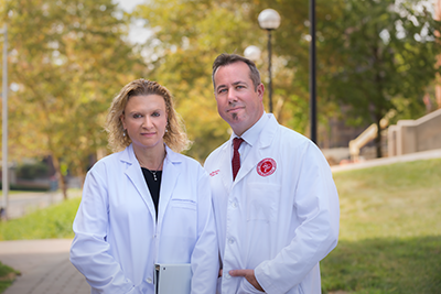 Neil MacKinnon, BSc, MSc, PhD, dean and professor of the James L Winkle College of Pharmacy, and Melissa DelBello, MD, professor and chair, Department of Psychiatry and Behavioral Neuroscience
