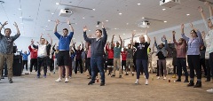 people doing exercises