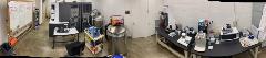 Image of a panoramic view of the current CASB TEM lab space.   