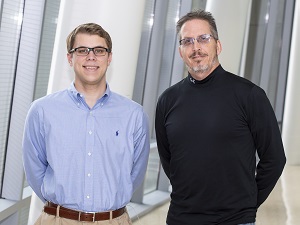 Image of 2018 Sabin Fellow, Jake Stevens, with Dr. David Hildeman
