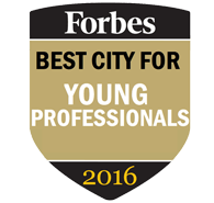 Forbes Award best city for young professional