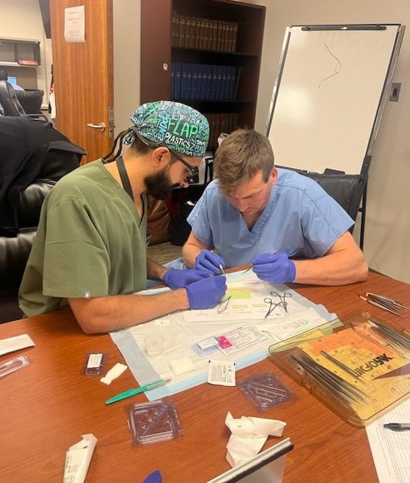 Residents in hand lab