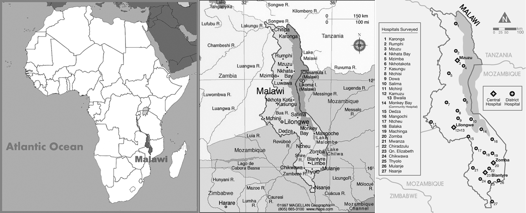 Maps of Malawi