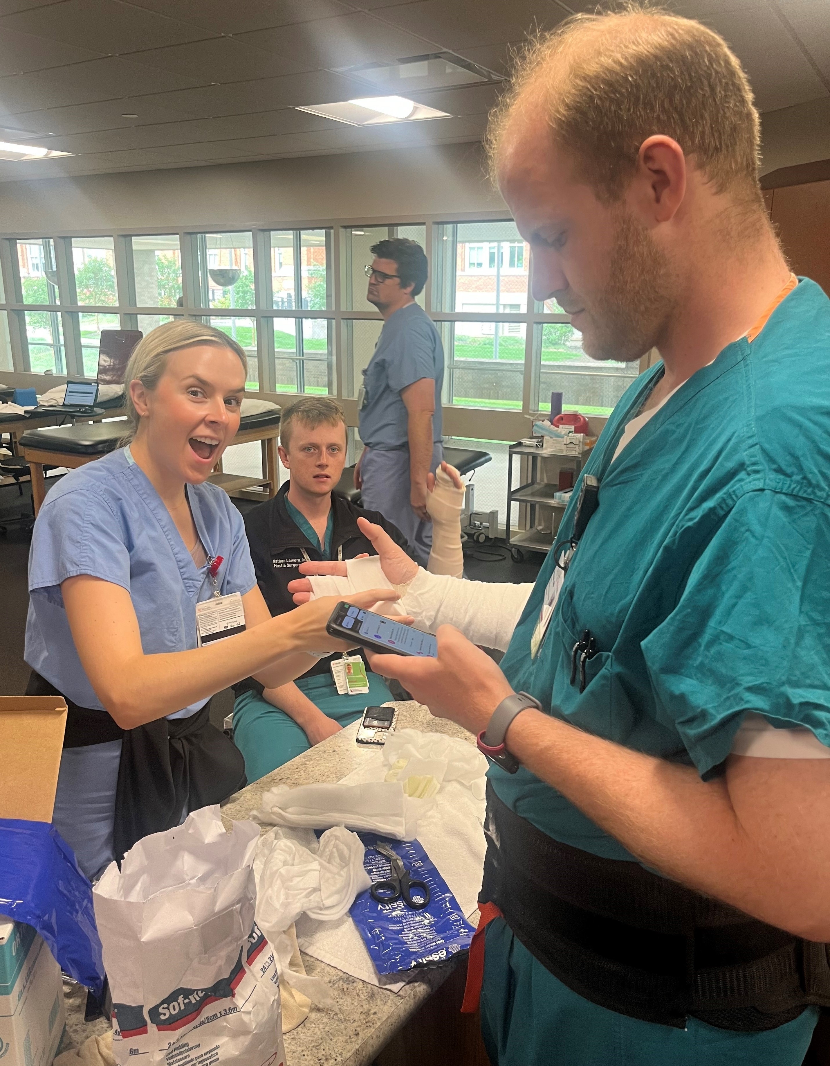 Plastic residents in casting lab